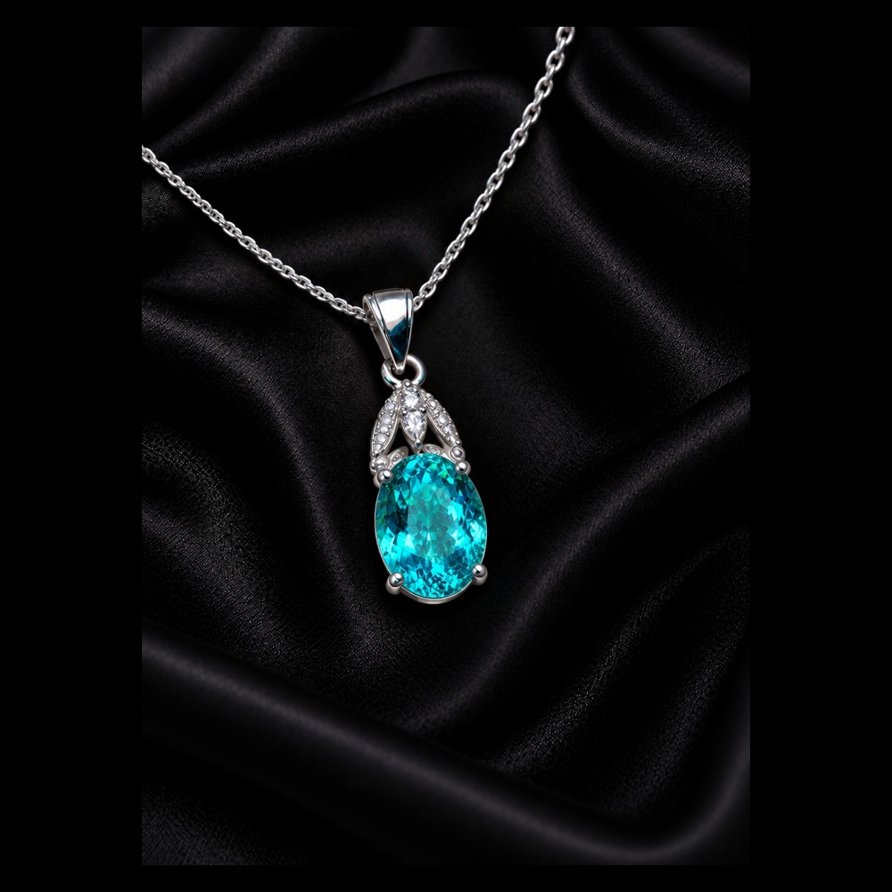 Azure Paraiba Pendant from the Infin collection
