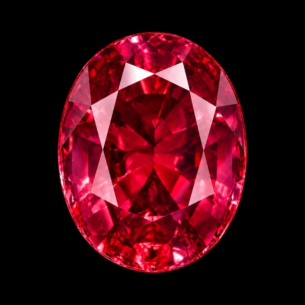 Crimson Oval Ruby