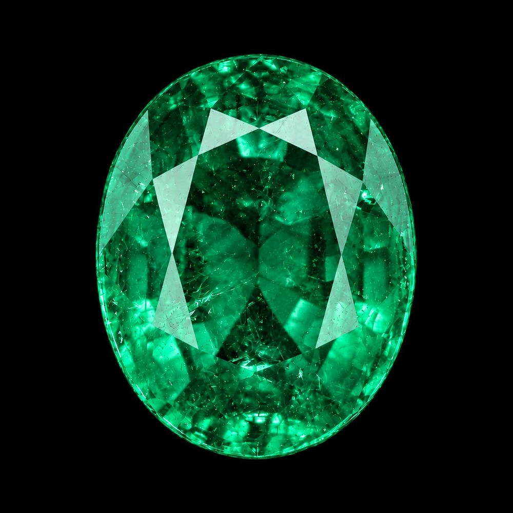 Forest Oval Green Sapphire