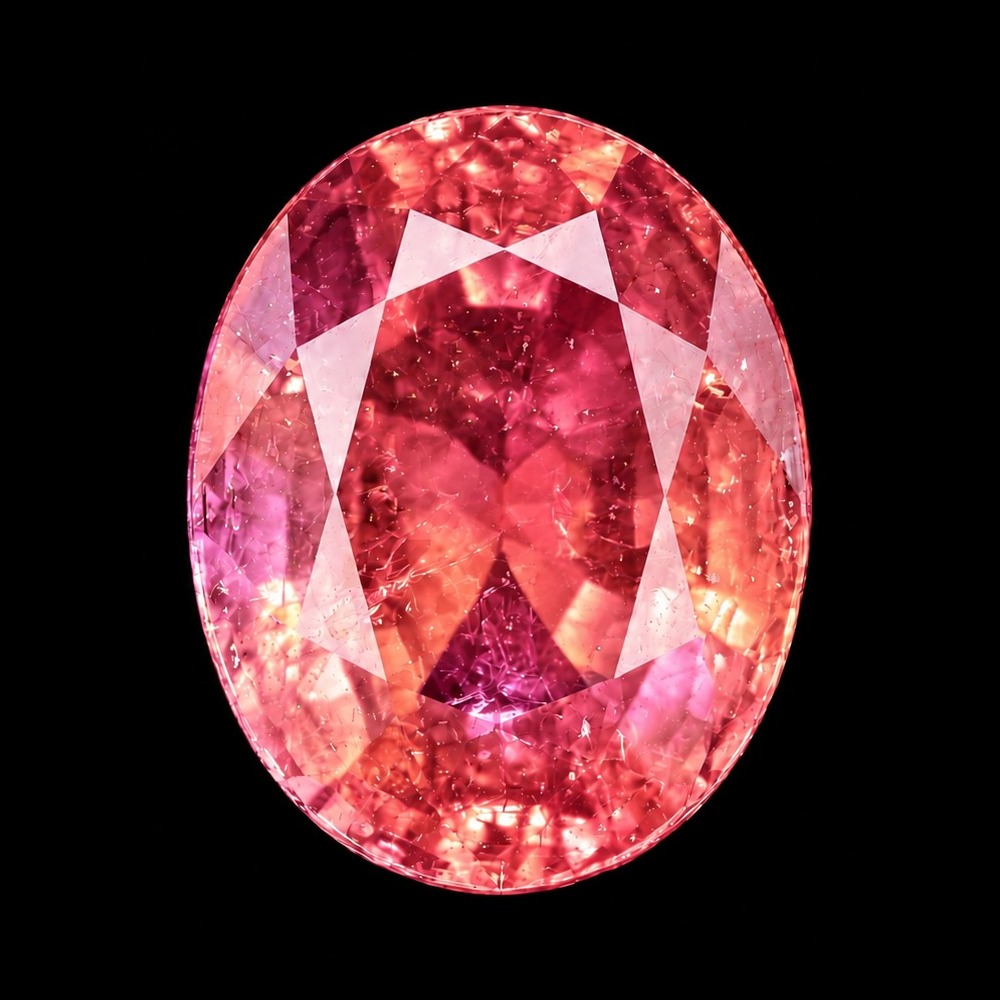 Sunset Oval Padparadscha Sapphire