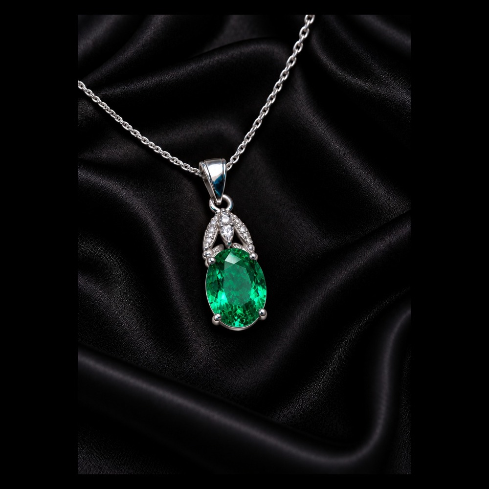 Verdant Emerald Pendant
